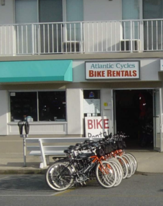 bicycles in front of the rental building