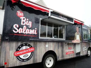 big salami food truck black and grey
