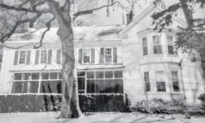 PIcture of the house dated back to 1810 and it has a screened in front porch