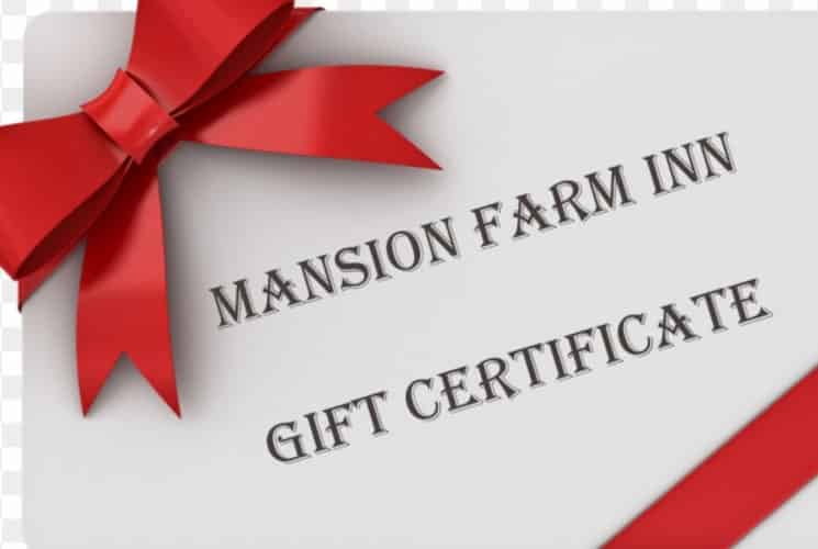 Gift certificate Red bow