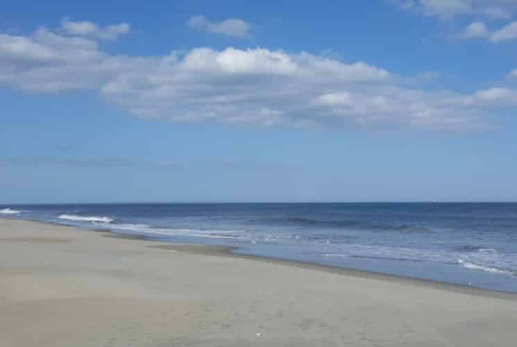 beach and sand on a sunny day