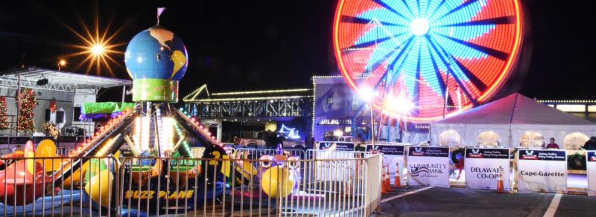 rides at the winter fest